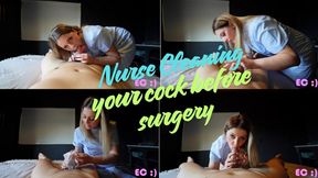 Nurse Cleaning Your Cock Before Your Procedure_4K