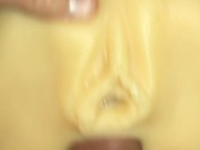 Someone got me excited so I pulled out my Kendra Lust fake pussy toy & cum covered it to eat up