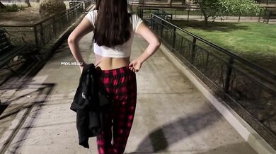 Joven trapped outside home fucks neighbor while boyfriend waits inside