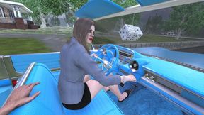 Caddy Convertible Cranking Template - Paige in Ballet Flats 1080p
