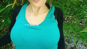 lara croft will make you cum (real amateur outdoor)