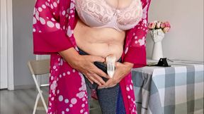 You Caught Your Mature Stepmom Watching Porn, but That's Not the Only Surprise. Futa.