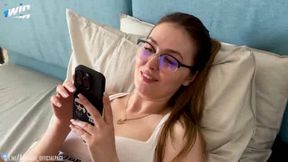 Real couple, stepson and stepmom, amateur porn embarks with a blowjob.
