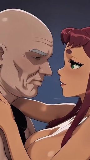 Starfire and the Old Man do something  (AI Perverted Video)   Clip 2