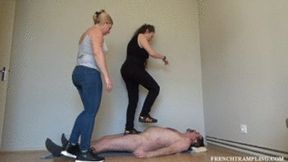 2343 Socks cock trampling with Noemie Lysa