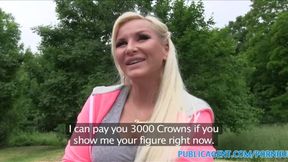 Public Agent featuring Jarushka Ross's rubbing clit video