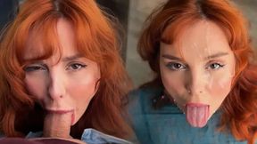 Хочешь Я Сниму С Тебя Штаны И Ты Кончишь Рыжей Шлюхе В Рот?
