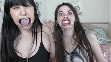 Ziva Fey - Extreme Hollering Hooting Silly Faces with Ondrea Lee