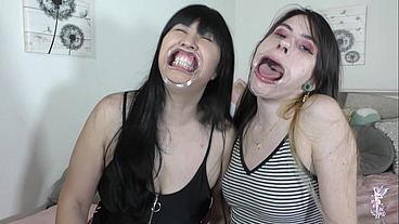 Ziva Fey - Extreme Hollering Hooting Silly Faces with Ondrea Lee