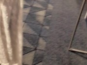 Cheating wife can't even make it to the elevator before flashing & getting felt up by tinder date