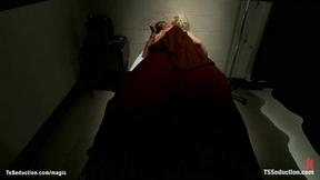 ”Blue collar guy ravaged by ebony T-girl”