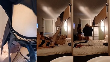 Partie 2 : L’arrivé de Notre fan soumis avec ma copine @Oletsha. Pour du ...