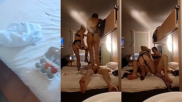 Partie 2 : L’arrivé de Notre fan soumis avec ma copine @Oletsha. Pour du ...