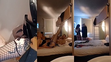 Partie 2 : L’arrivé de Notre fan soumis avec ma copine @Oletsha. Pour du ...