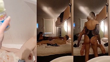 Partie 2 : L’arrivé de Notre fan soumis avec ma copine @Oletsha. Pour du ...