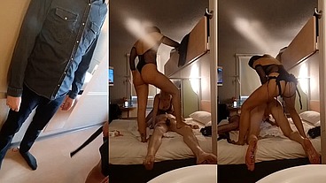Partie 2 : L’arrivé de Notre fan soumis avec ma copine @Oletsha. Pour du ...
