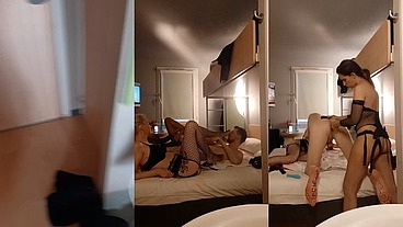 Partie 2 : L’arrivé de Notre fan soumis avec ma copine @Oletsha. Pour du ...