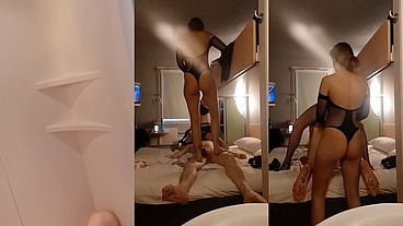 Partie 2 : L’arrivé de Notre fan soumis avec ma copine @Oletsha. Pour du ...