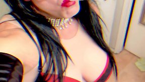 Smoking fetish tease with big tits