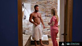 NURU MASSAGE - Sky Wonderland Gives Rude Customer a Slippery Nuru Ride Lesson