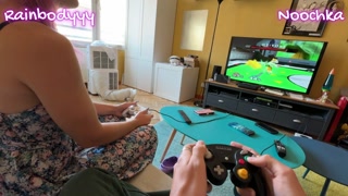 POV: I lose at videogames and I do whatever my boyfriends wants, striptease and blowjob