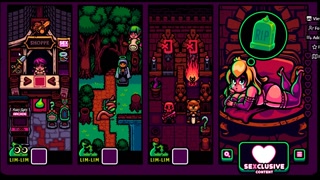 Smutty Scrolls [Hentai Halloween game] Cute slime hero banging naughty witches