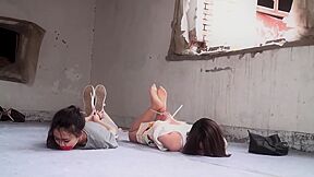 Ziptied & Red Tape Gagged