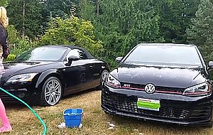 Sissy carwash