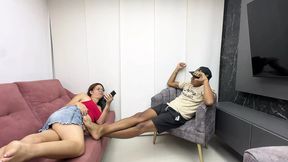 I Give My Sexy Redhead Stepsister a Delicious Surprise - She Eats It All and Asks Me to Put It All in Her Delicious Ass