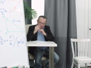 Tricky Old Teacher - Slutty student has sex with horny teacher