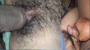 my hot girlfriend enjoy with me and i fuck him hardly..