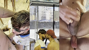 Sexo entre dotados em plena luz do dia