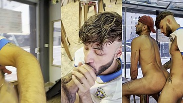 Sexo entre dotados em plena luz do dia