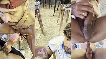 Sexo entre dotados em plena luz do dia