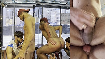 Sexo entre dotados em plena luz do dia