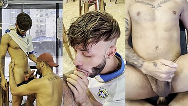 Sexo entre dotados em plena luz do dia