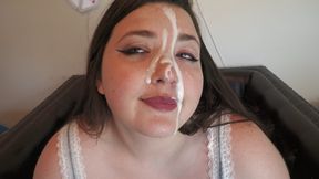 POV BBW Blowjob Leads to Huge Cumshot