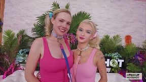 Blonde Perverts Emma Rosie &amp_ Rebel Rhyder Get Fucked By A Random Guy!