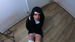 milfycalla – slutty nun squirts after rough fucking & facefucking - cosplay ep. 250