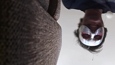 Amateurboy gets his first caning - bloopercam