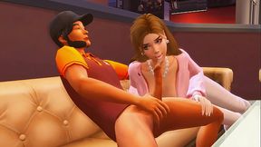 FAMILY TABOO PERVERTED STEPDAUGHTER SEDUCED A PIZZA DELIVERY GUY AND SEDUCED HIM TO CUM ON PIZZA (HENTAI   SIMS 4   SFM)