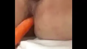 Stretched Wide: Tight Ass Takes a Juicy Carrot – Gay Amateur Anal Fun 18+
