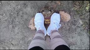 a soft toy has to suffer from dirty adidas nmd