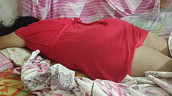 Wild Hot Desi Girlfriend in Red - Hot Body Massage