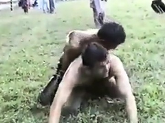 Turkish Wrestlers' Outdoor Muscle Showdown