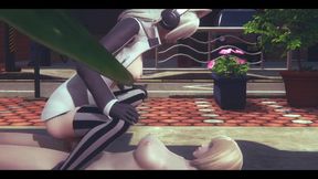 Futanari Hentai 3D Uncensored - Omura Handjob and Fucked in the Street - Japanese Asian Manga Anime Film Game Porn