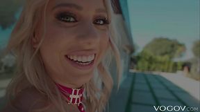 Blonde sucks cock and rides in hardcore anal action