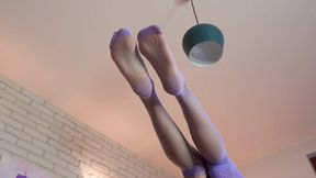 Amber And Weronika - Violet Stockings
