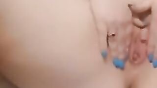 Solo anal finger fuck masturbation and Lactating