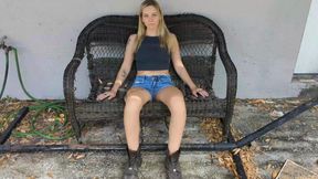 MJ's Muddy Boots and Foot Tease